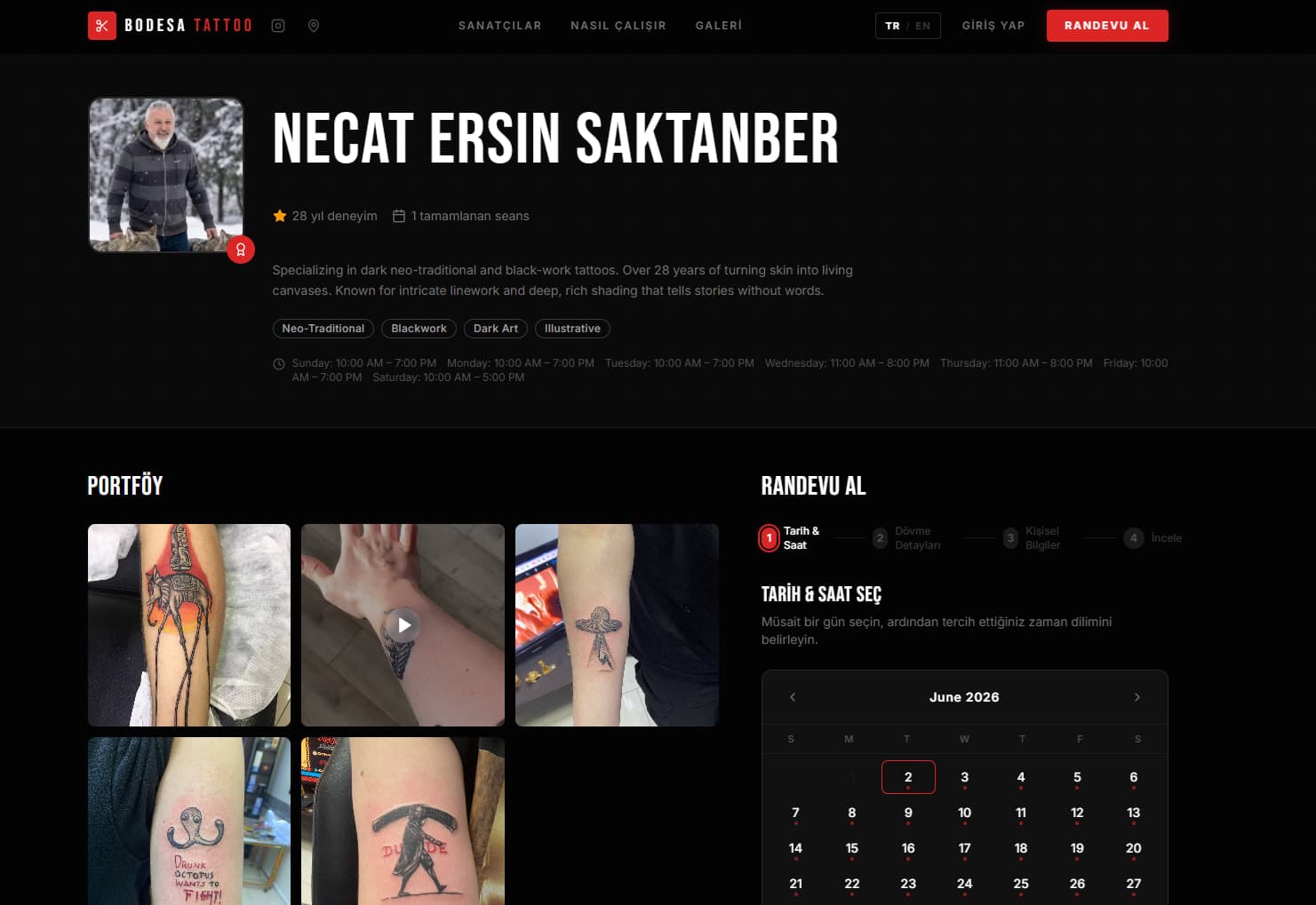 Bodesa Tattoo & Piercing İzmir | Online Randevu